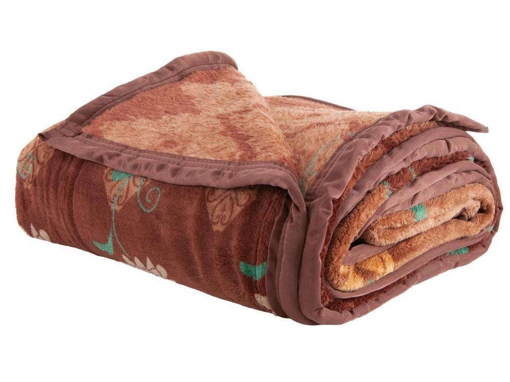 Cobertor Casal Jolitex Poliéster Dyuri Plus Pilcomayo Marrom e Branco - 4