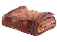 Cobertor Casal Jolitex Poliéster Dyuri Plus Pilcomayo Marrom e Branco