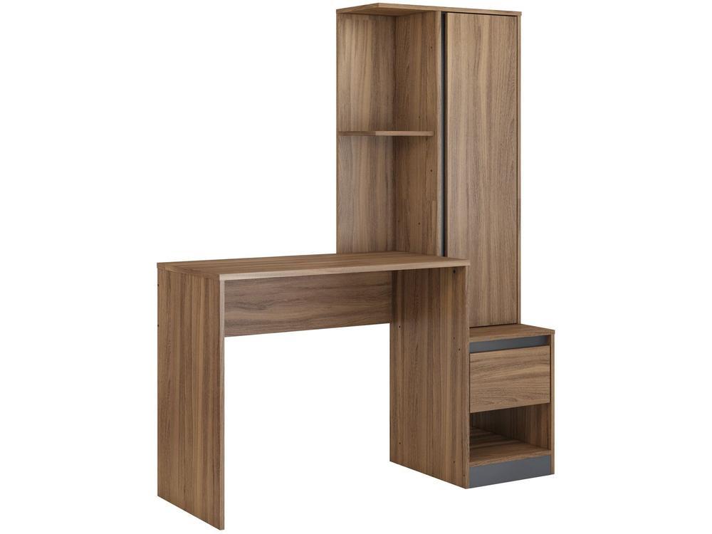 Escrivaninha com Armário 1 Gaveta 3 Prateleiras - 13