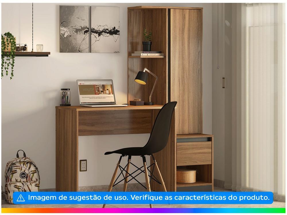 Escrivaninha com Armário 1 Gaveta 3 Prateleiras - 2