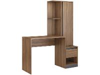 Escrivaninha com Armário 1 Gaveta 3 Prateleiras - 13