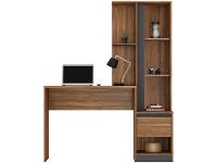 Escrivaninha com Armário 1 Gaveta 3 Prateleiras - 11