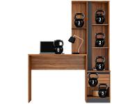 Escrivaninha com Armário 1 Gaveta 3 Prateleiras - 9