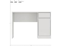 Escrivaninha 1 Gaveta 1 Porta Demóbile Office - 9