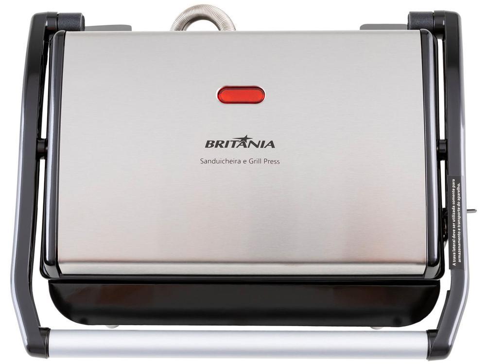 Sanduicheira/Grill Britânia Press BGR27I 2 em 1 Prata 850W - 5