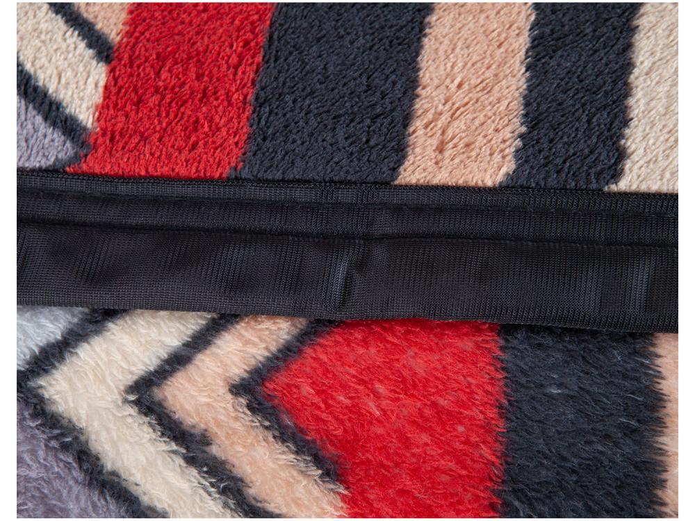 Cobertor Casal Jolitex Poliéster Dyuri Plus Orinoco Cinza e Azul claro - 6