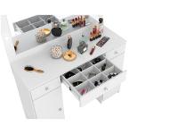 Penteadeira Camarim com Espelho e LED 3 Gavetas 2 Portas Demóbile Carisma - 11