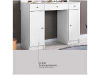 Penteadeira Camarim com Espelho e LED 3 Gavetas 2 Portas Demóbile Carisma - 3