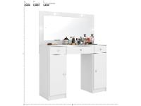 Penteadeira Camarim com Espelho e LED 3 Gavetas 2 Portas Demóbile Carisma - 8