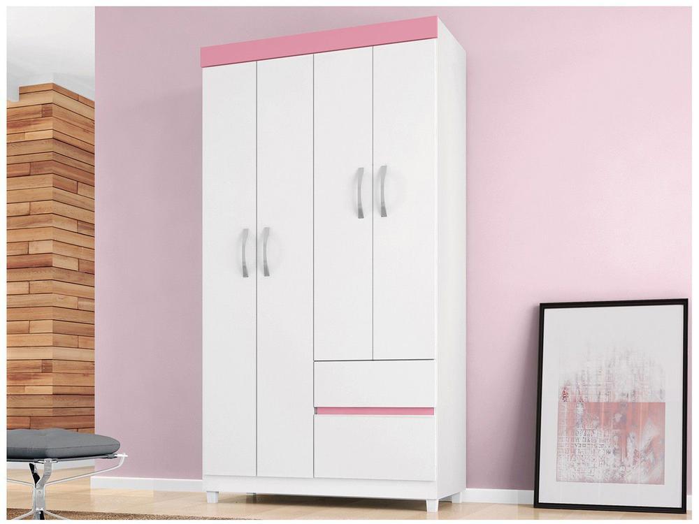 Guarda-roupa Solteiro 4 Portas 2 Gavetas Demóbile Lotus - 5
