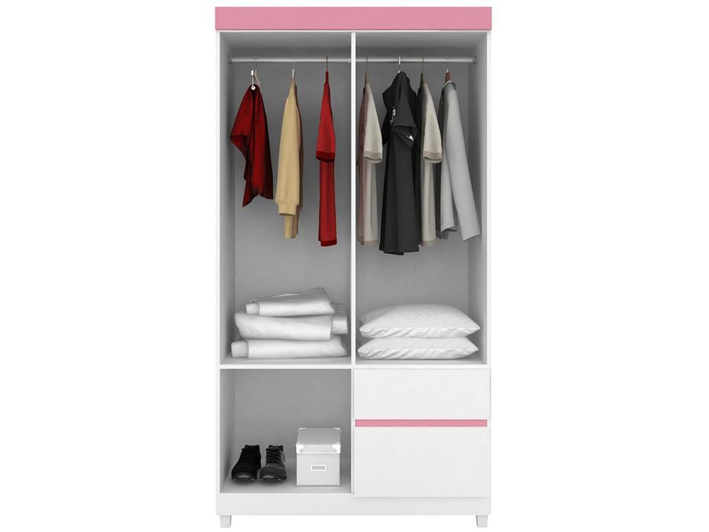 Guarda-roupa Solteiro 4 Portas 2 Gavetas Demóbile Lotus - 7