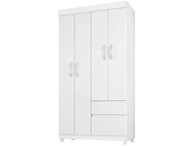 Guarda-roupa Solteiro 4 Portas 2 Gavetas Demóbile Lotus