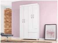 Guarda-roupa Solteiro 4 Portas 2 Gavetas Demóbile Lotus