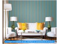 Papel de Parede Listrado Vinílico Evolux 53x1000cm - 2