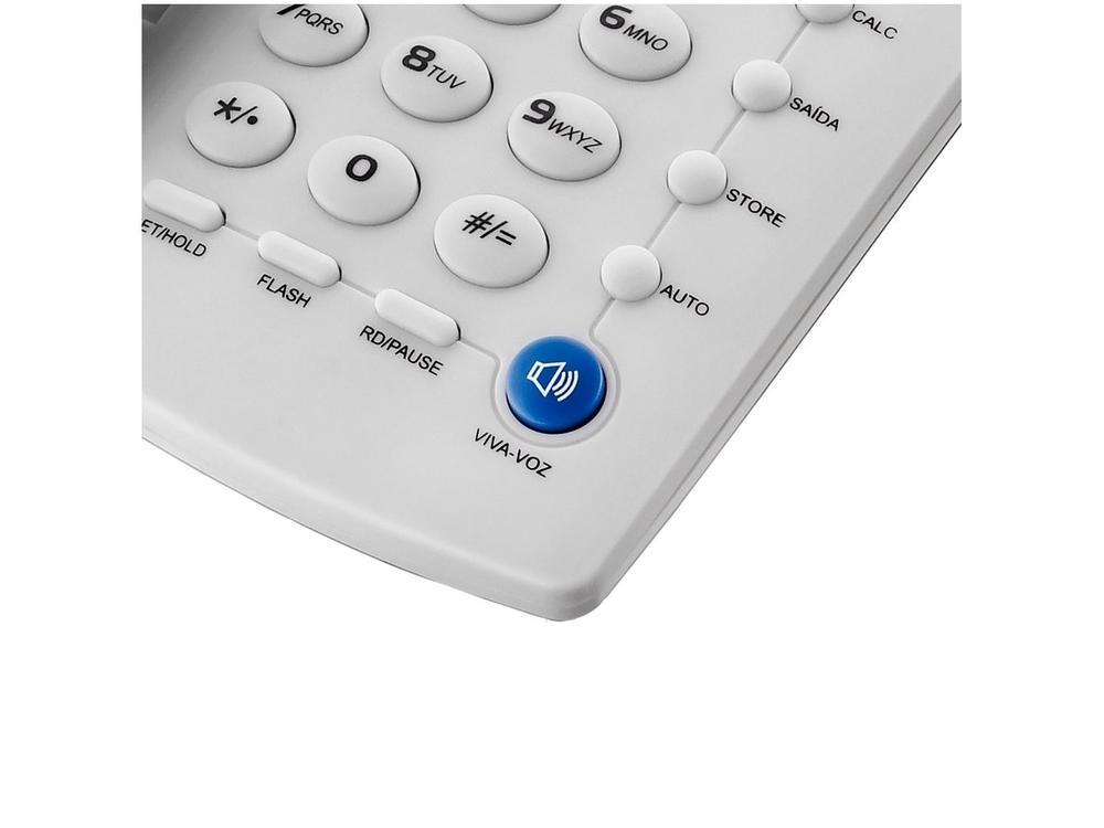 Telefone com Fio Elgin 42TCF3000 Identificador de Chamada Viva Voz Chave Bloqueio - 11