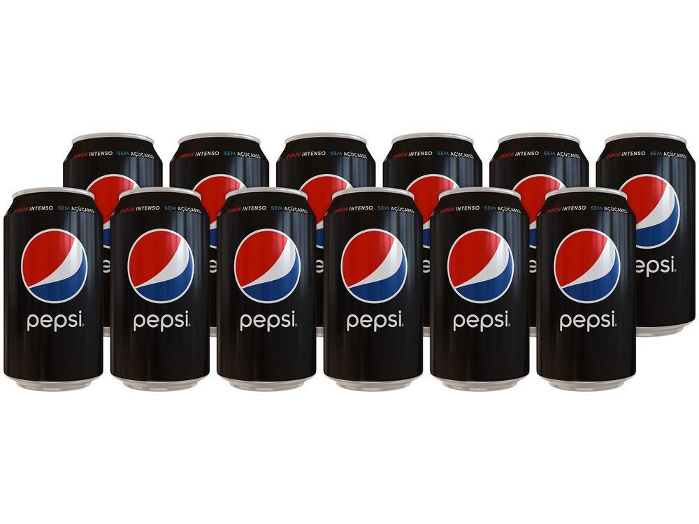 Refrigerante Pepsi Black Sem Açúcar 350ml Lata 12 Unidades - 5