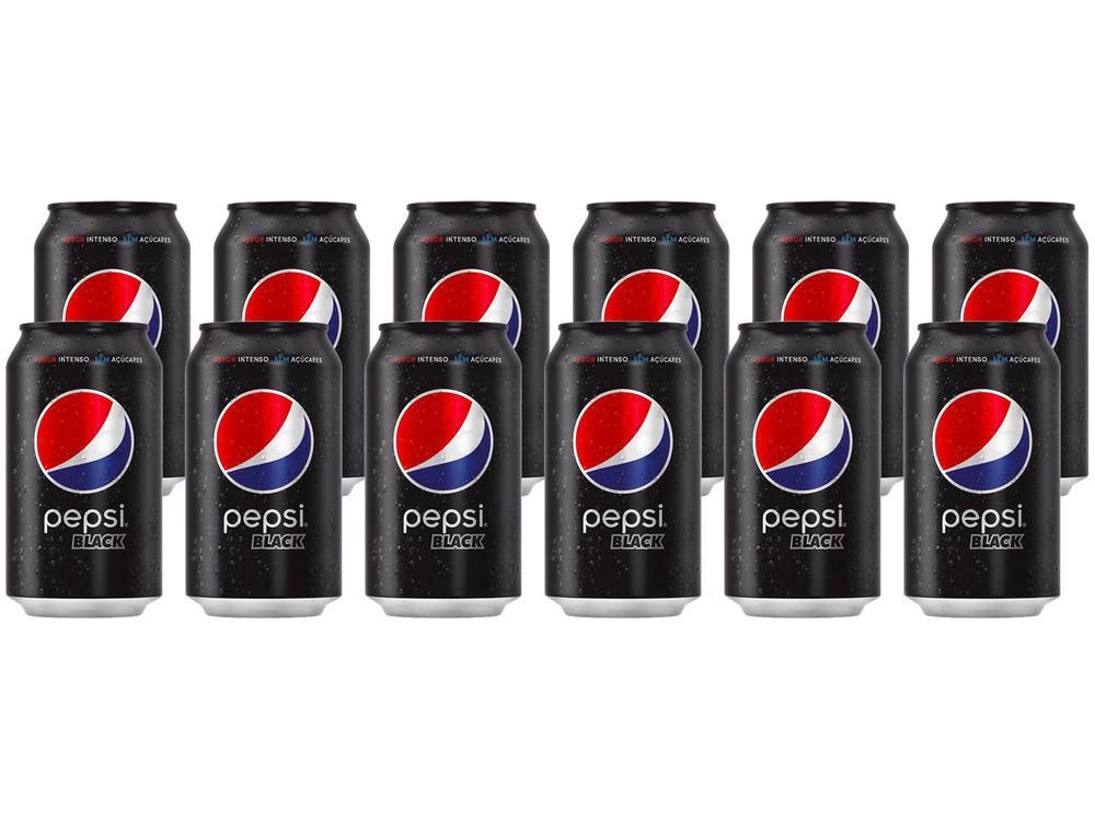 Refrigerante Pepsi Black Sem Açúcar 350ml Lata 12 Unidades - 1