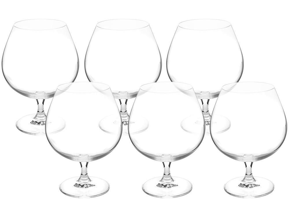 Jogo de Taças para Conhaque Cristal 690ml 6 Peças Bohemia Gastro Brandy - 1