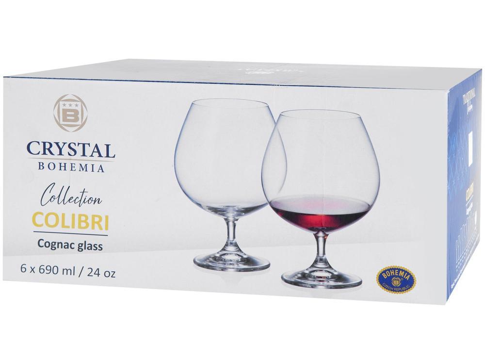Jogo de Taças para Conhaque Cristal 690ml 6 Peças Bohemia Gastro Brandy - 6