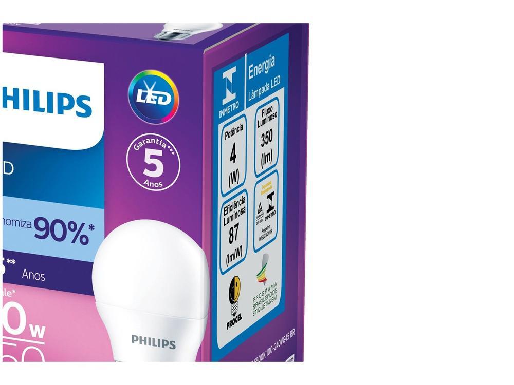 Lâmpada de LED Bolinha Philips E27 Branca 4W - 3