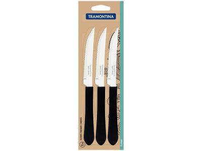 Faca para Churrasco Tramontina Inox 4” Leme 3 Peça