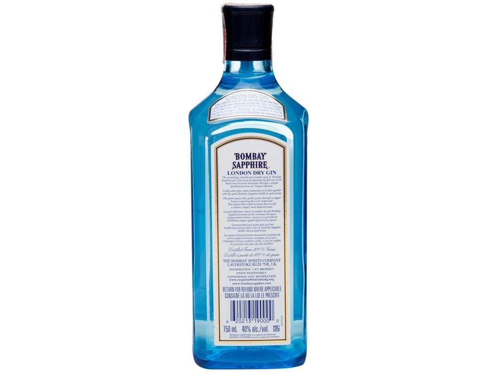 Gin Bombay Sapphire London Dry 750ml - 4