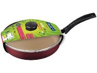 Frigideira Antiaderente Tramontina de Alumínio com Tampa Turim Vermelha 22cm - 2