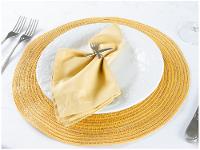 Guardanapo de Tecido Amarelo Ocre 100% Algodão - 2