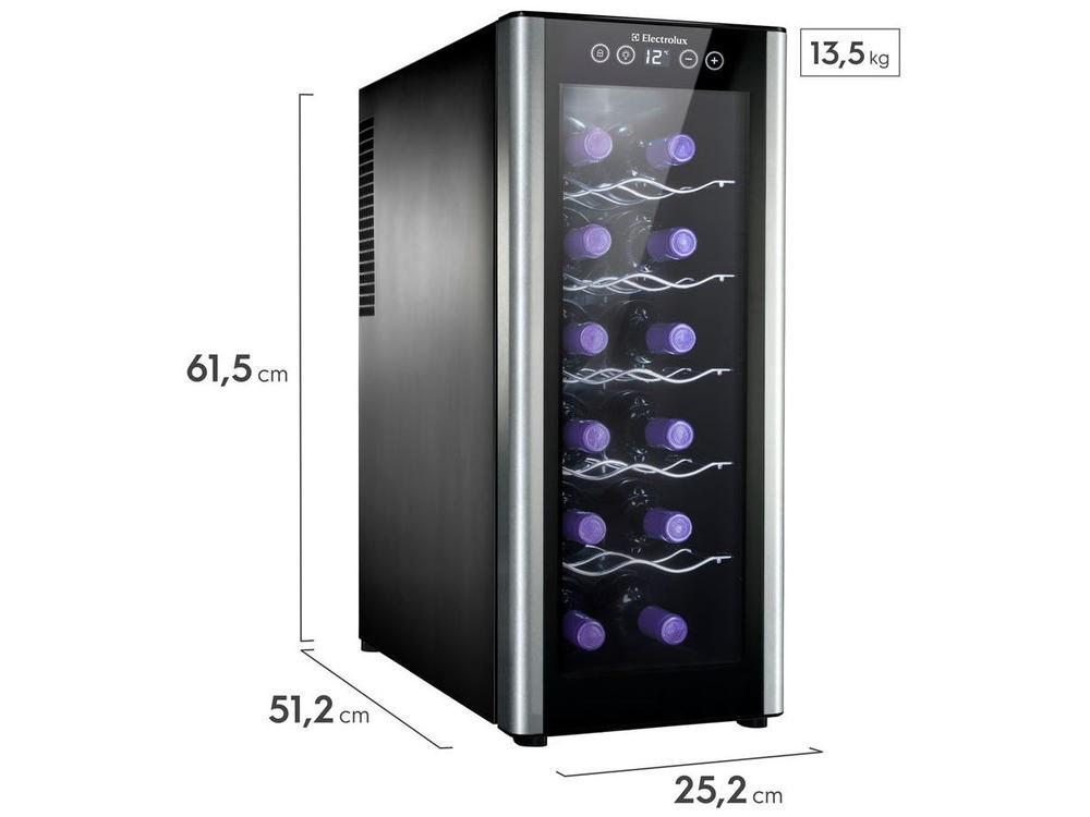 Adega Electrolux 12 Garrafas com LED 1 Portas - 8
