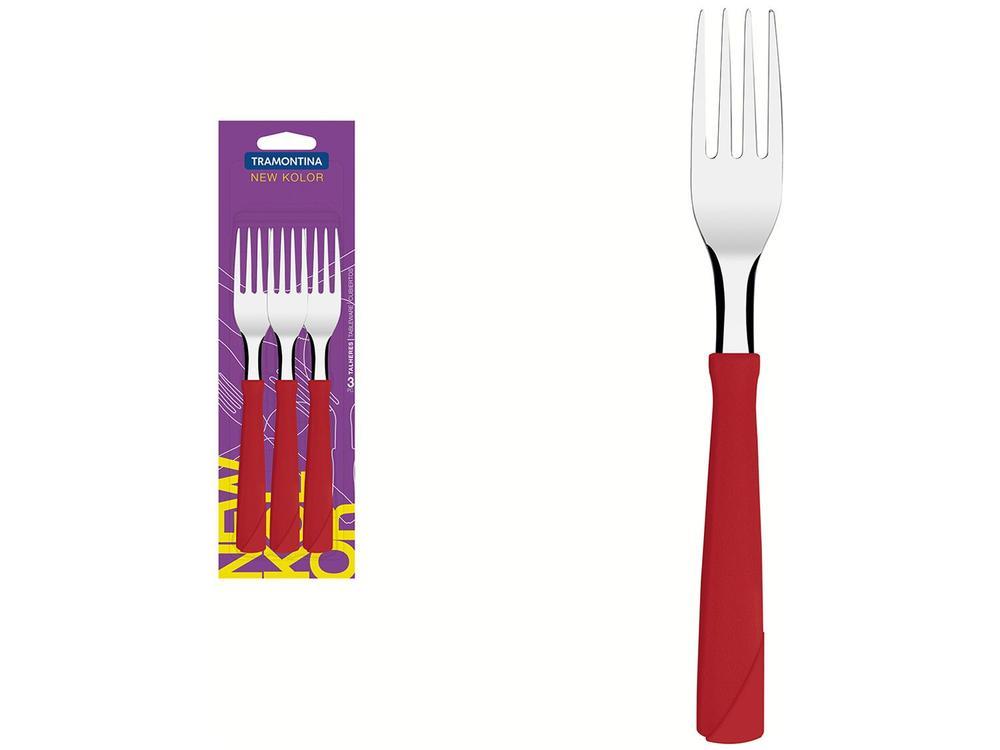 Jogo de Garfos de Mesa Tramontina Inox New Kolor 3 Peças - 1