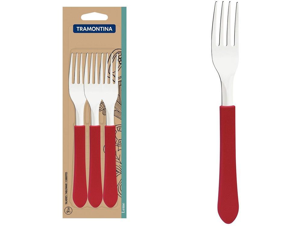 Jogo de Garfos de Mesa Tramontina Inox Leme 3 Peças - 1