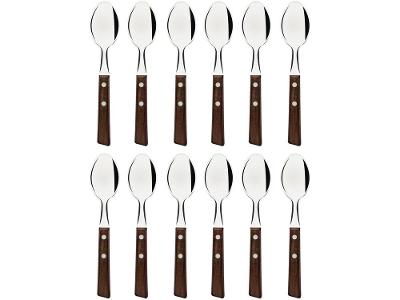 Jogo de Colher Tramontina Tradicional Marrom