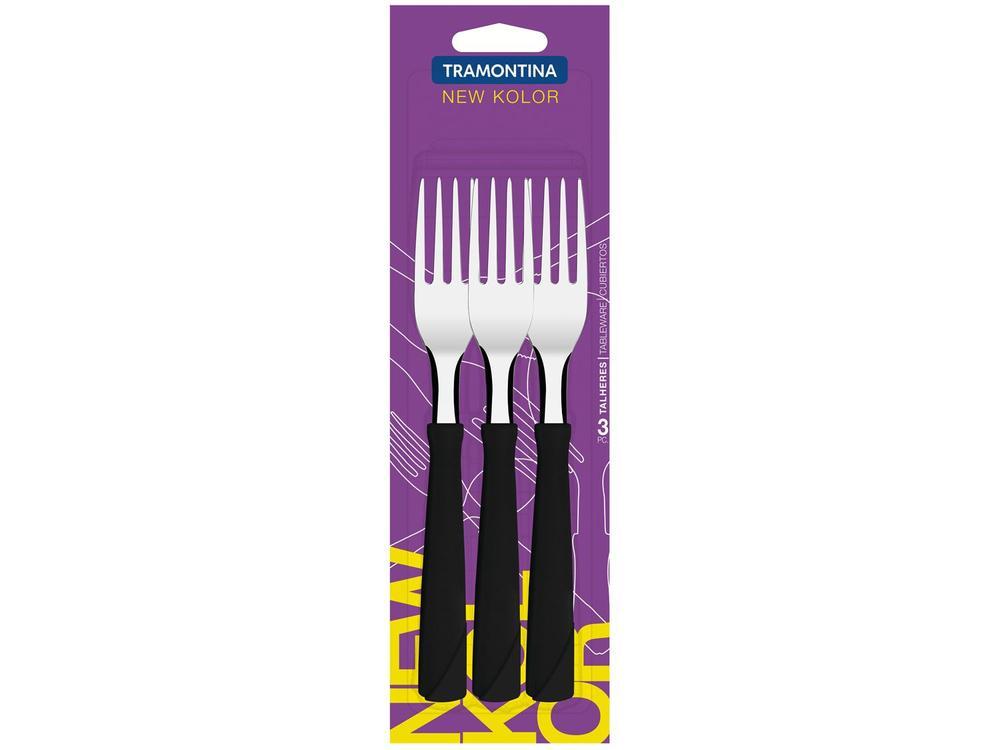 Jogo de Garfos de Mesa Tramontina Inox New Kolor 3 Peças - 3