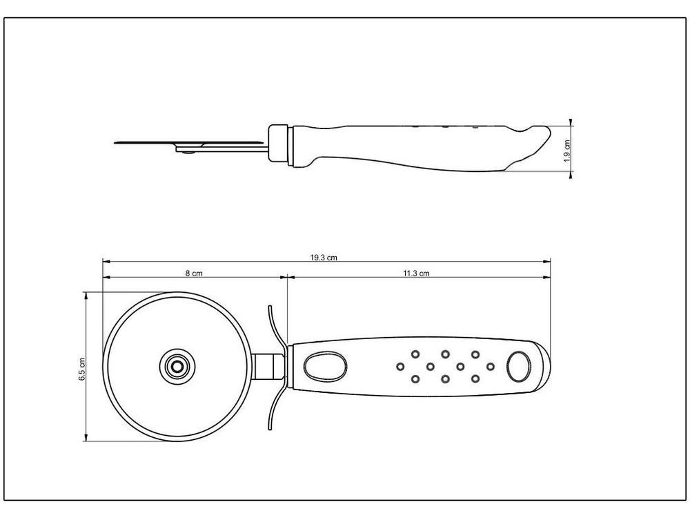 Cortador de Pizza Tramontina Inox Utilità - 4
