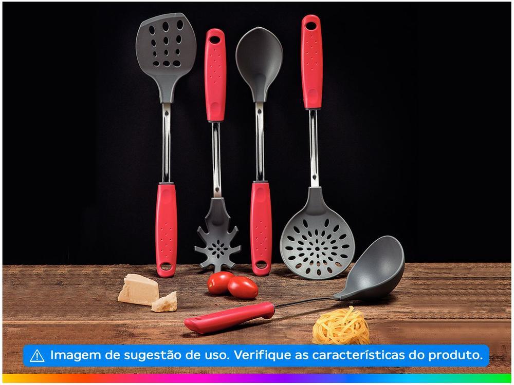 Colher de Servir Tramontina Utilitá Vermelho - 3