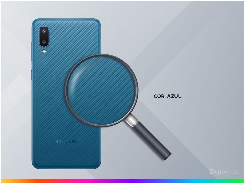 Smartphone Samsung Galaxy A02 32GB Azul 2GB RAM 6,5" Câm. Dupla + Selfie 5MP Dual Chip - 3