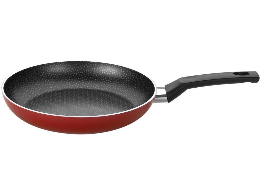 Frigideira Antiaderente Multiflon de Alumínio Amora Vermelha 28cm - 1
