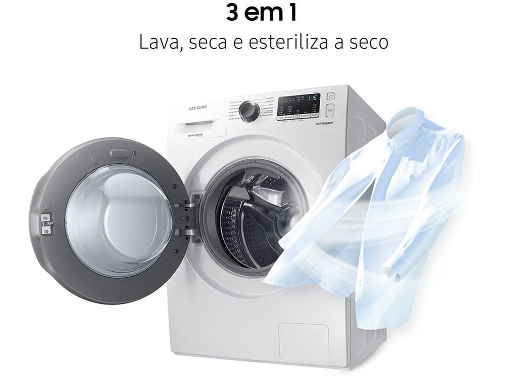 Lava e Seca Samsung 11kg Inverter 3 em 1 Água Quente e Fria Branca WD11A4453BW - 4