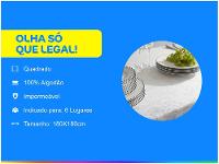 Toalha de Mesa Quadrada Buddemeyer Impermeável Branco 180x180cm Monreale - 2