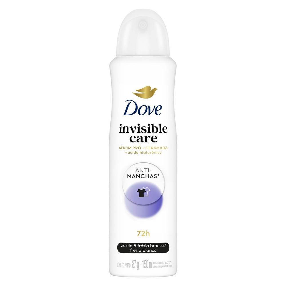 Desodorante Antitranspirante Aerosol Dove Invisible Care 150 ml - 3
