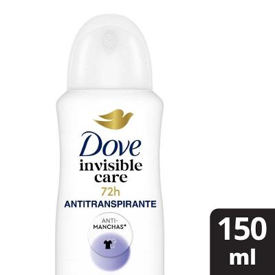 Desodorante Antitranspirante Aerosol Dove Invisible Care 150 ml