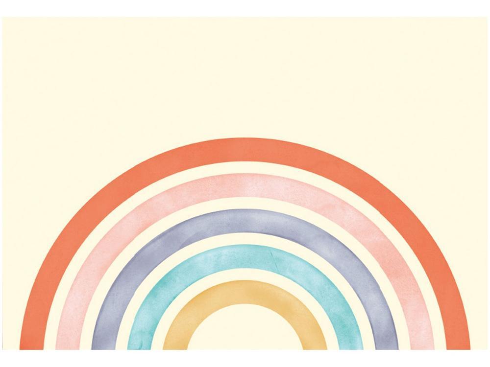 Placa Decorativa MDF Arco-Íris 20x29cm  - 1