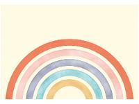 Placa Decorativa MDF Arco-Íris 20x29cm  - 1