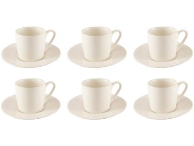 Jogo de Xícaras de Café Porcelana 80ml Hauskraft