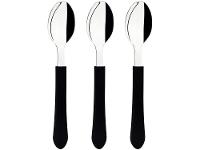 Jogo de Colher Chá Tramontina Leme Preto 3 Peças - 5