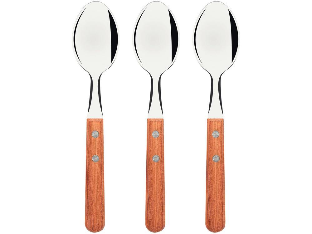 Jogo de Colher Tramontina Dynamic Castanho 3 Peças - 1