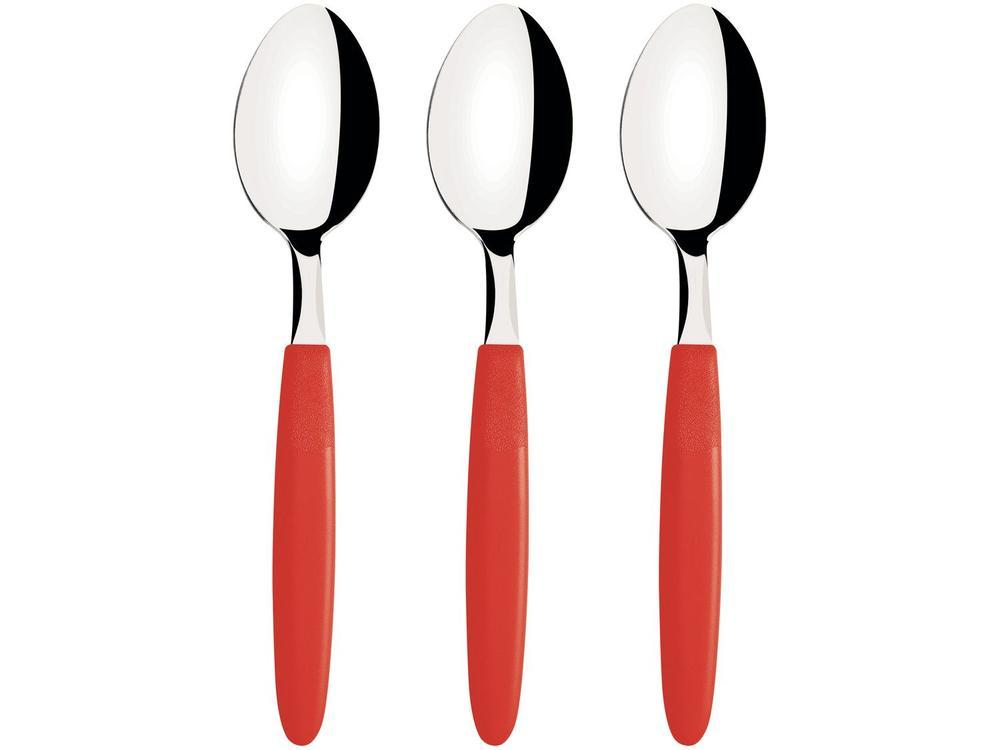 Jogo de Colher Tramontina Ipanema Vermelho 3 Peças - 1