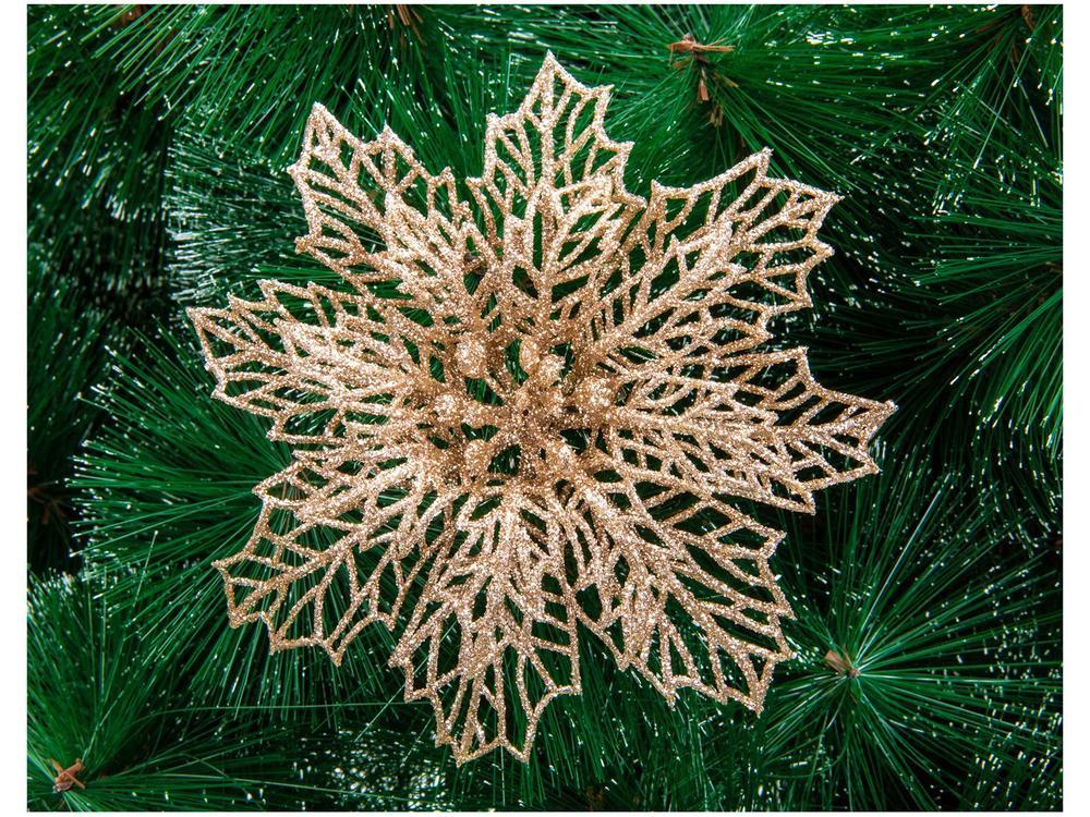 Kit 2 Enfeites para Árvore de Natal Flor  - 2