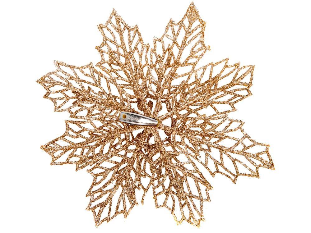 Kit 2 Enfeites para Árvore de Natal Flor  - 4