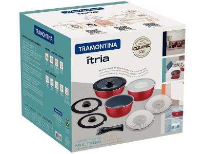 Jogo de Panelas Tramontina Revestimento Cerâmico